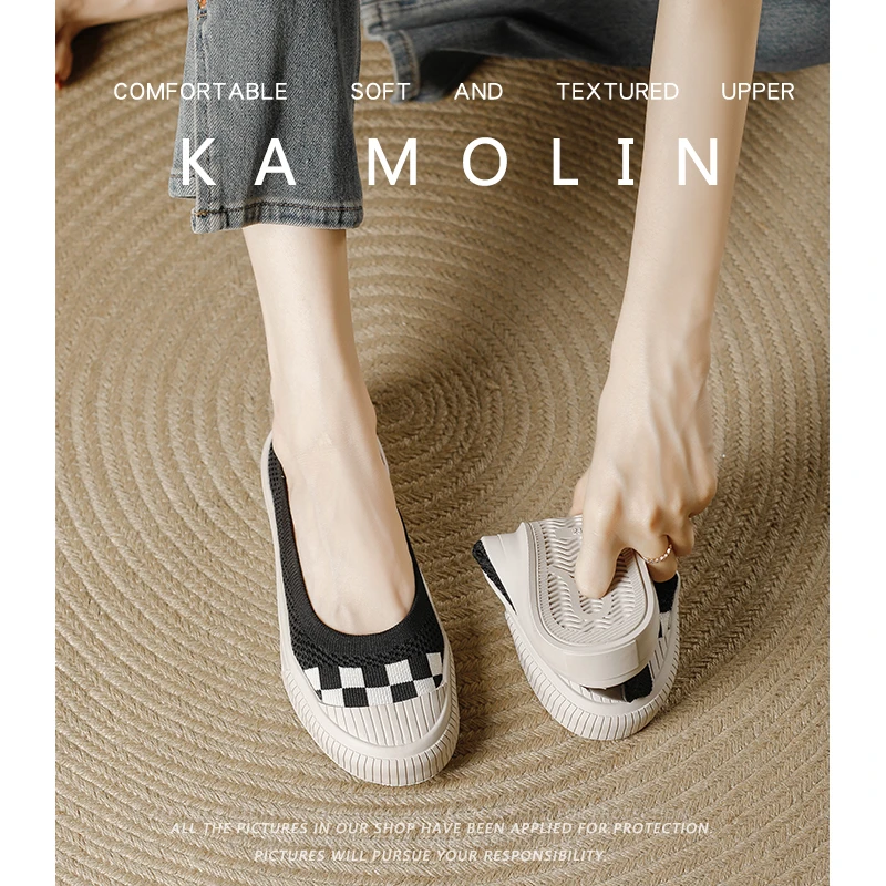 厚底乐福鞋女平底单鞋懒人一脚蹬渔夫鞋小香风百搭透气2025年新款