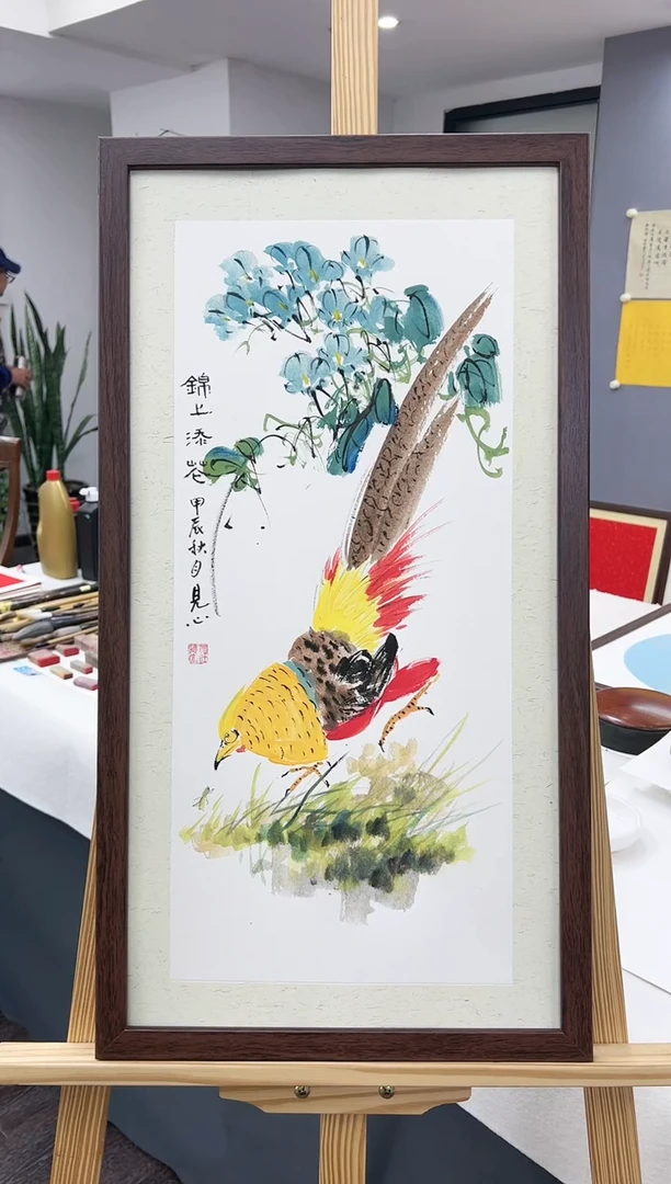 【闪购商品】绘画锦上添花-送画框-69x37cm