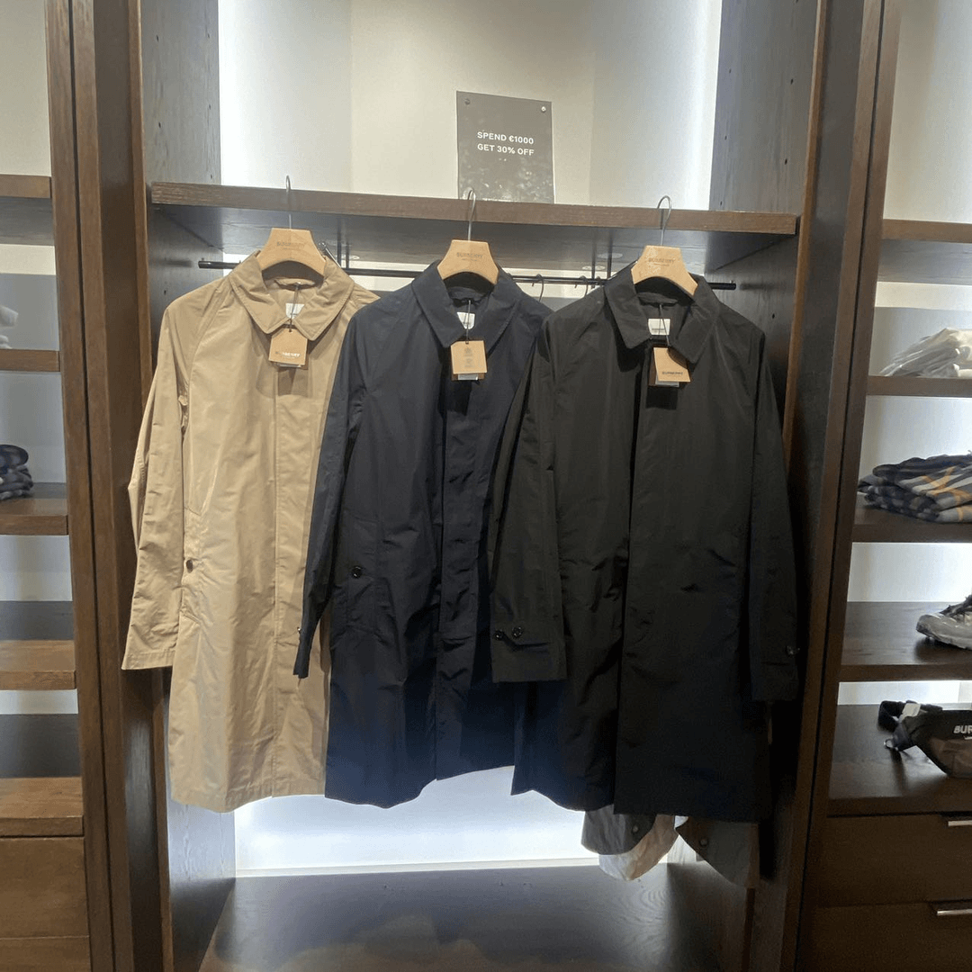 全新未使用 BURBERRY/博柏利 博柏利男士汉普斯风衣