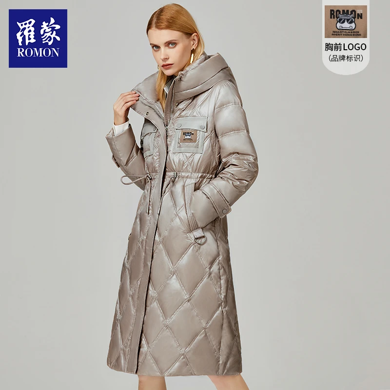 【姿姐专属】罗蒙H女式新款轻奢高级长款外套羽绒服YRJ12209