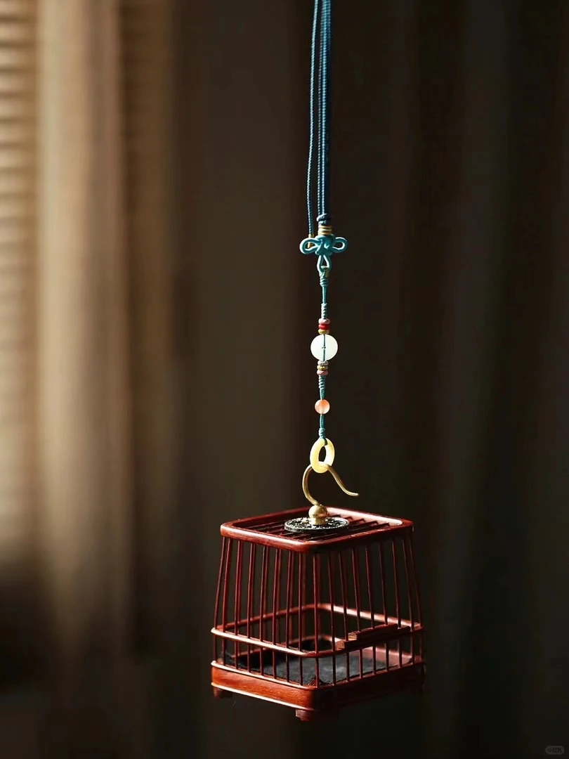 奢侈品印度小叶紫檀蝈蝈笼檀香紫檀