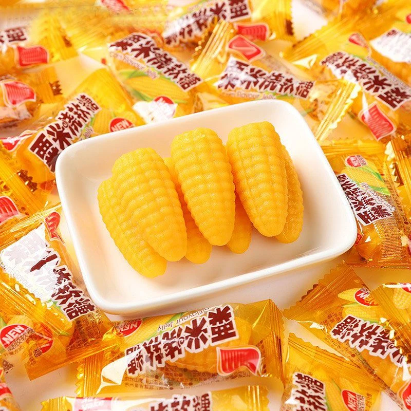 玉米软糖栗米烧玉米味软糖混装橘子软糖年货糖果结婚喜糖果袋子装