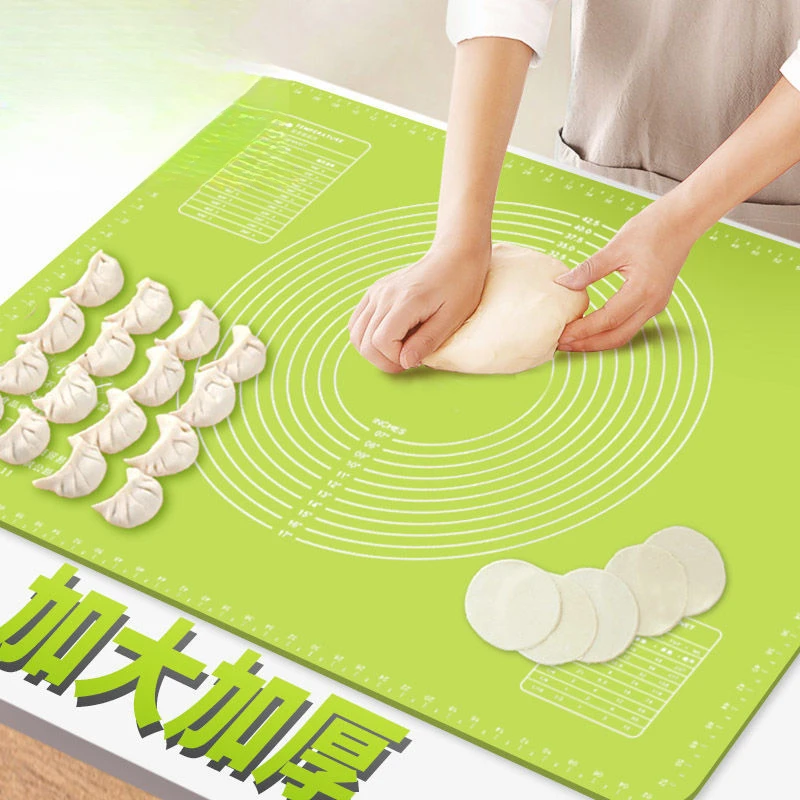 擀面杖家用三件套大号加厚硅胶垫揉面垫子硅胶面板家用