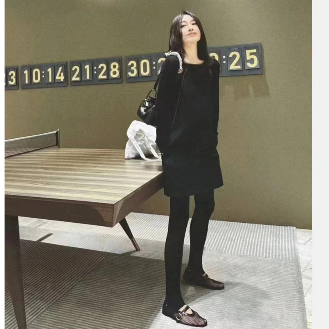 F3237法式高级感简约方领吊带短款连衣裙