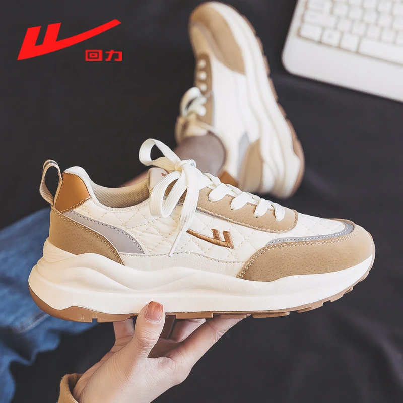 回力春季新款厚底老爹鞋女鞋2024新款爆款百搭休闲运动球鞋子1121