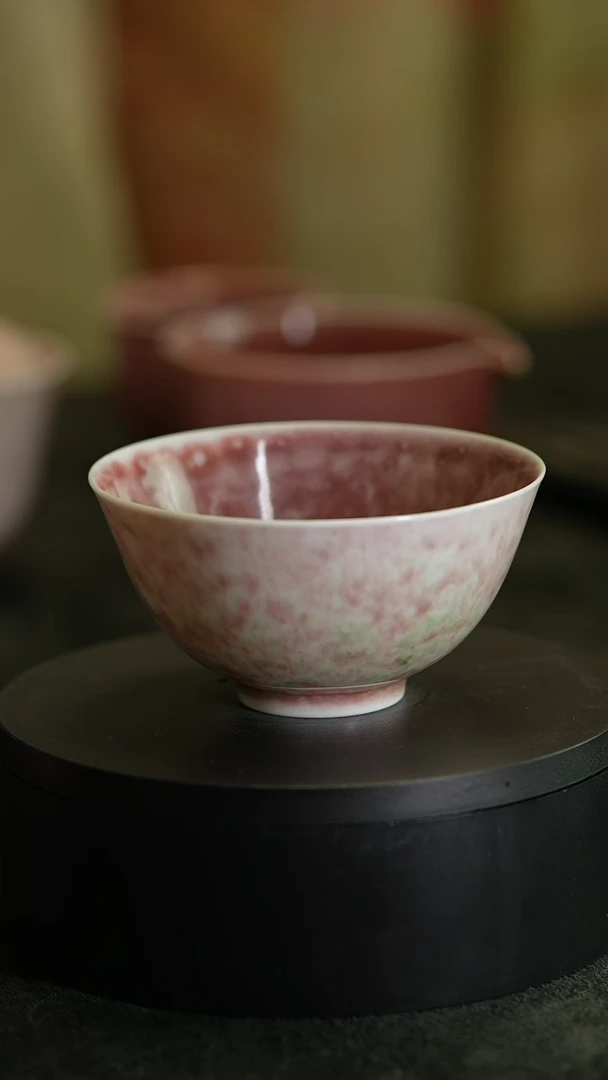 【闪购商品】杯065豇豆红 四字篆款 正德杯