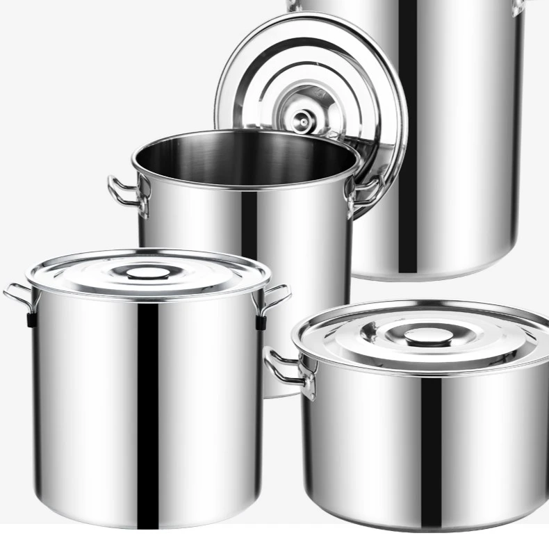 玉米大叔同款商用大桶豆浆桶可电磁炉食品不锈钢大锅熬粥摆摊深桶