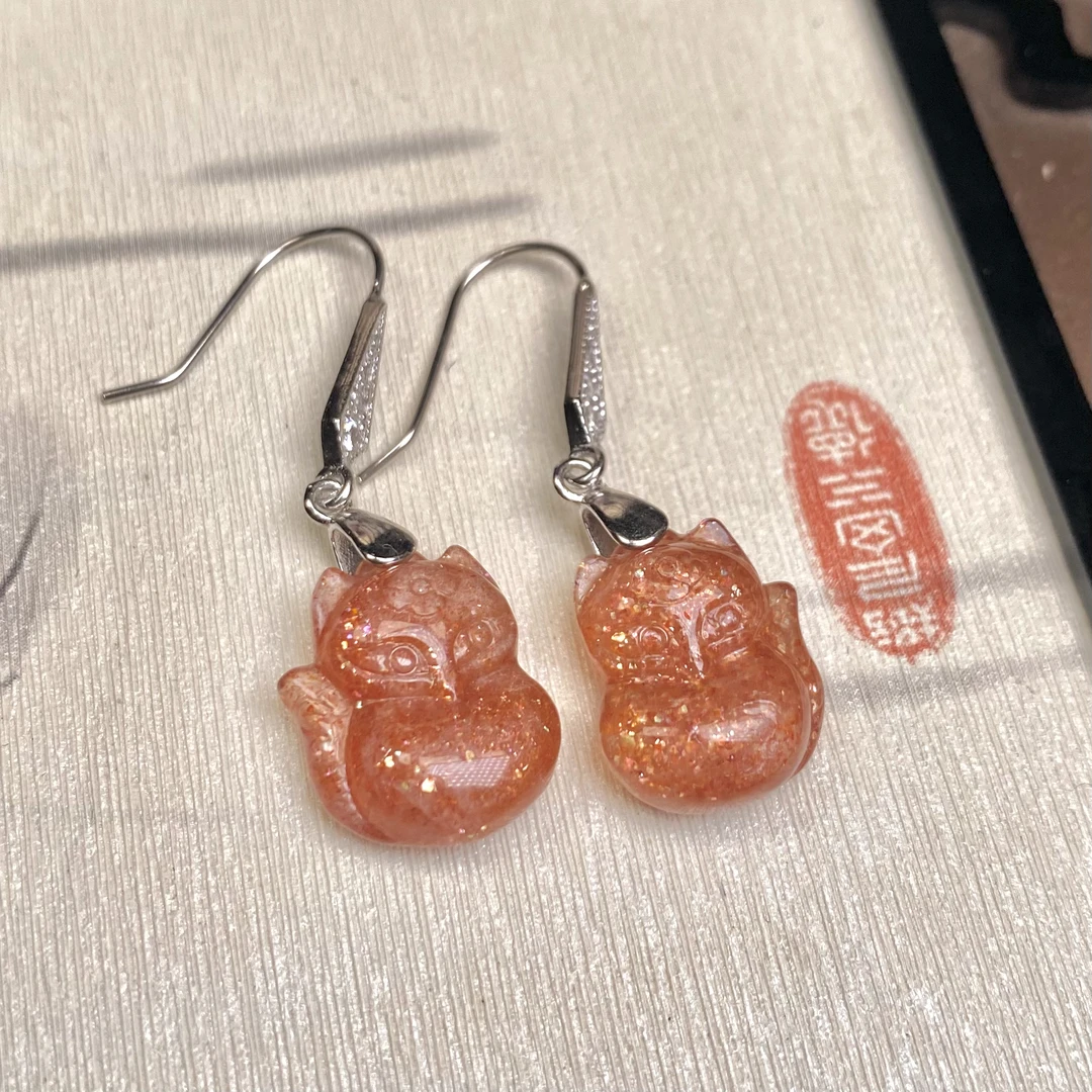【福狐珠宝】金太阳女王狐耳钩多样性发