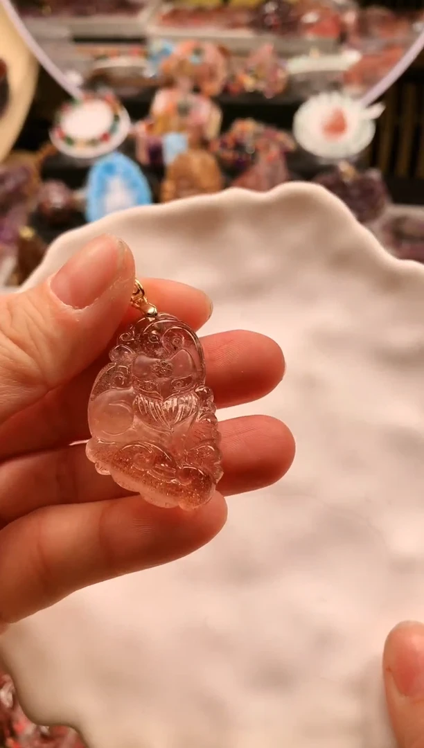 【闪购商品】水晶吊坠(不含链)未镶嵌定制款如意狐狐