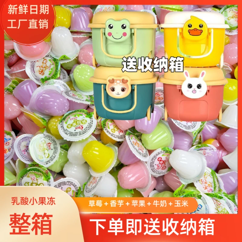 【送收纳桶】乳酸果味果冻夏季休闲新鲜美味零食布丁嫩滑儿童节礼物