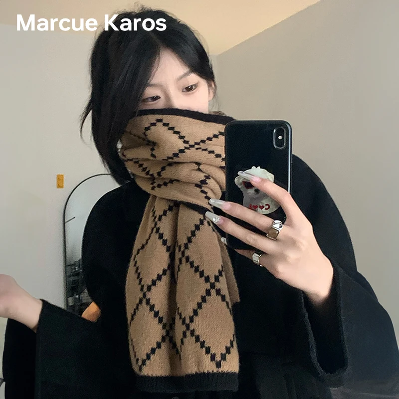 MARCUE KAROS品牌奢侈品围巾女款爆款2025新款保暖百搭围脖送女友