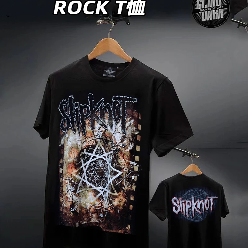 【摇滚帝国原创】八角星 T恤 潮流半袖 纯棉时尚印花大码百搭RTG203