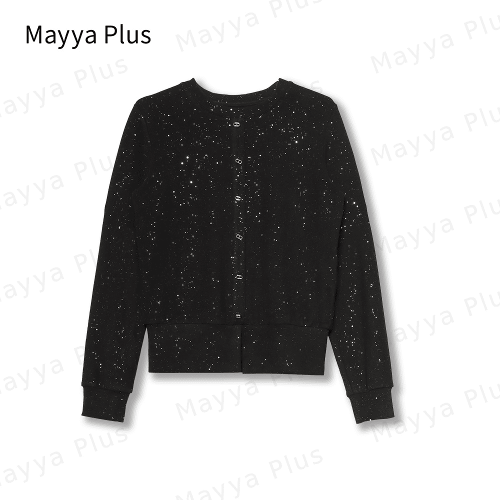 【月落银河】Mayya Plus时尚新品气质显瘦百搭款热力感T恤32348063