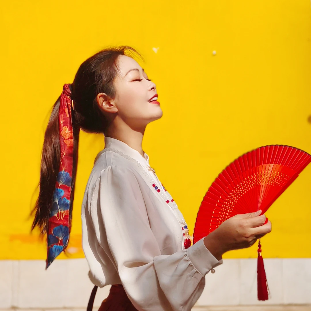 珍千红【董艺穿搭】《云中鹤》国风丝巾发带汉服发饰女中国风飘带国潮