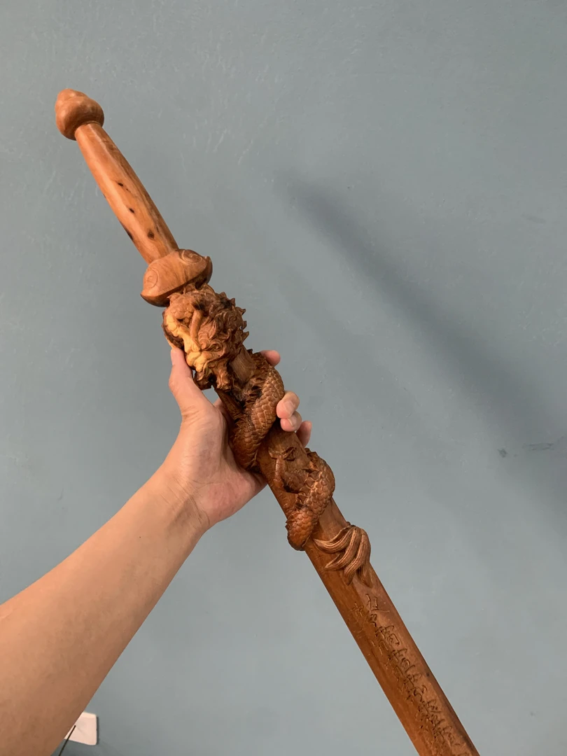 雷击枣木盘龙剑（60公分）