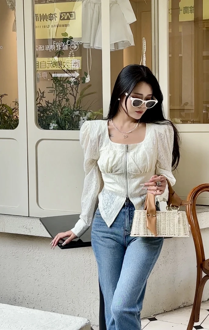 上衣气质长袖法式