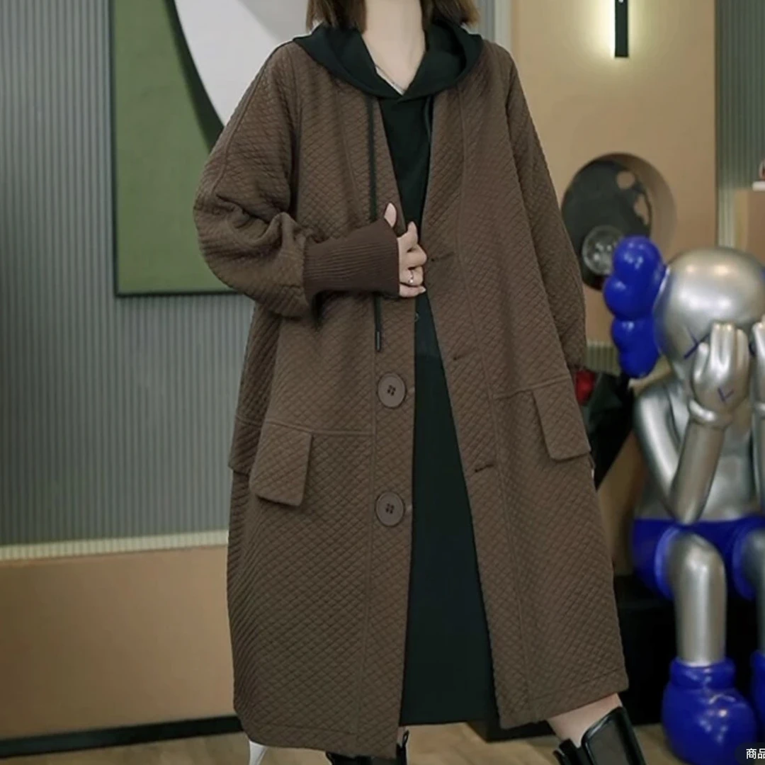 秋季新款韩版宽松休闲单排扣洋气外套