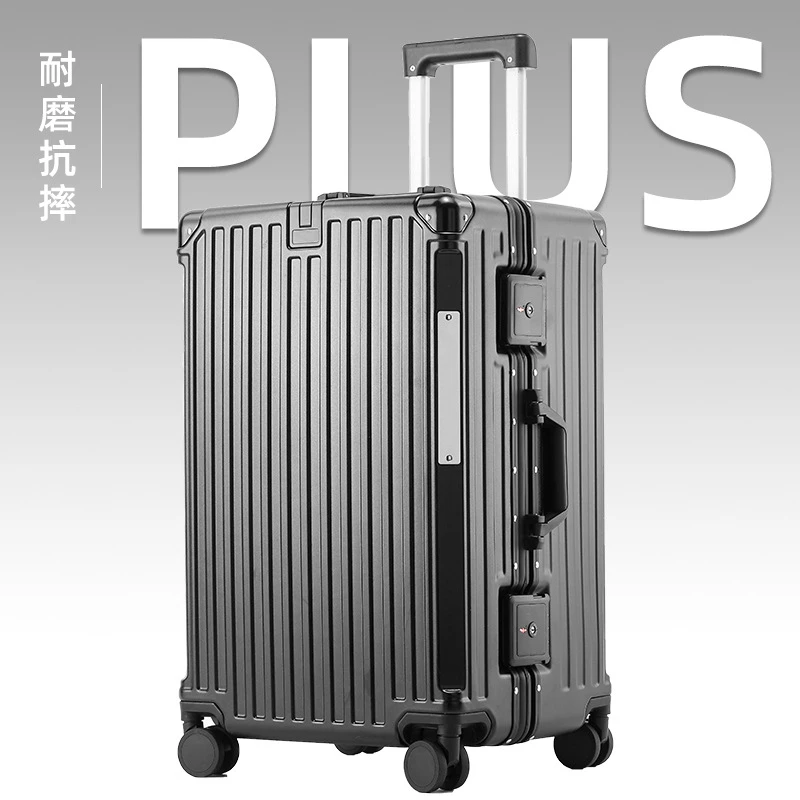 出口加宽行李箱男拉杆箱加厚大号女密码箱高档旅行箱铝框大容量箱