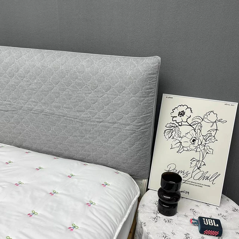 清仓孤品 简约纯色床头罩套加棉弹力木板床皮床防尘防尘