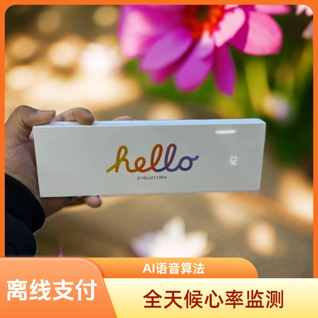 未拆封 万小蒂 JSHello 13mini蓝牙智能手表导航双支付S9mini成人
