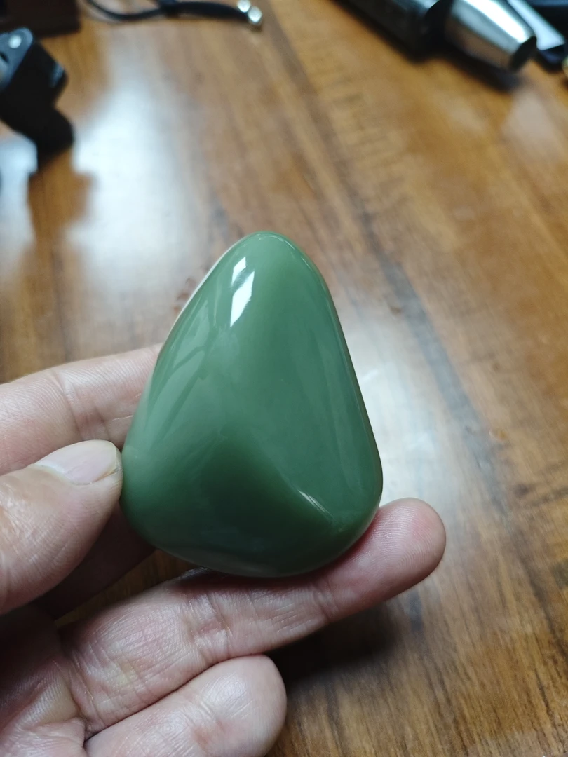 析木绿精品手把件