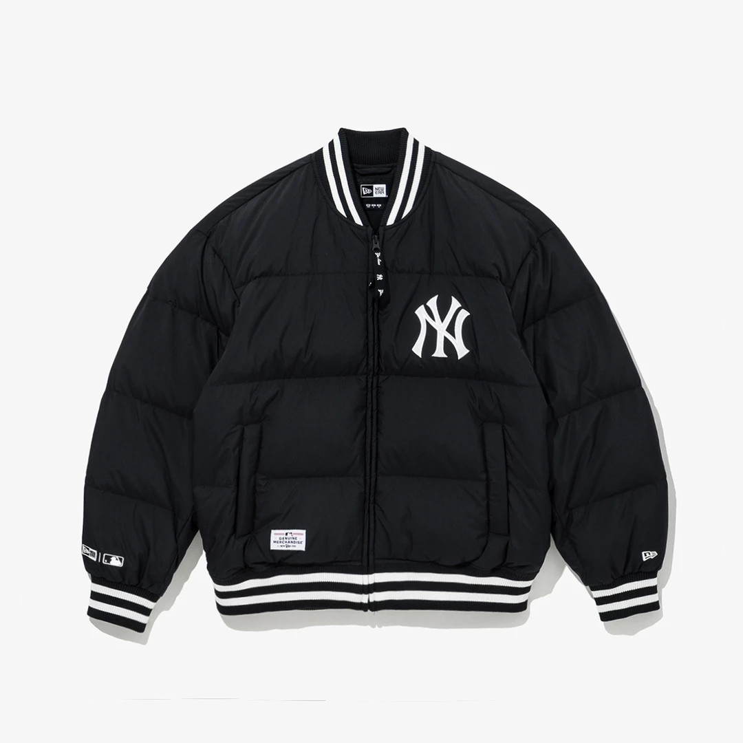 NEW ERA 纽亦华24秋冬新品棒球羽绒服夹克男女同款MLB棒球联盟