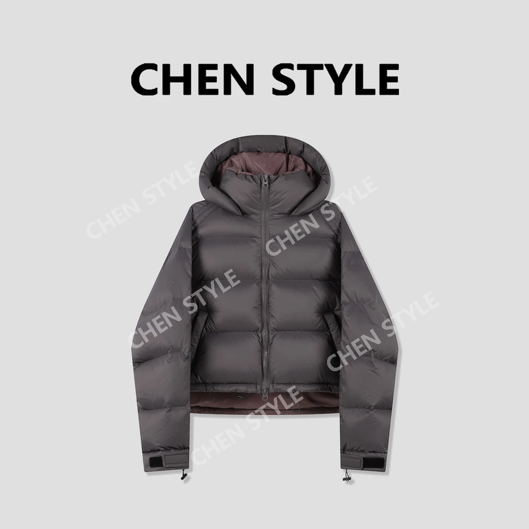 楚楚君~【美轮美奂】WT98675时尚连帽连肩袖保暖羽绒服外套