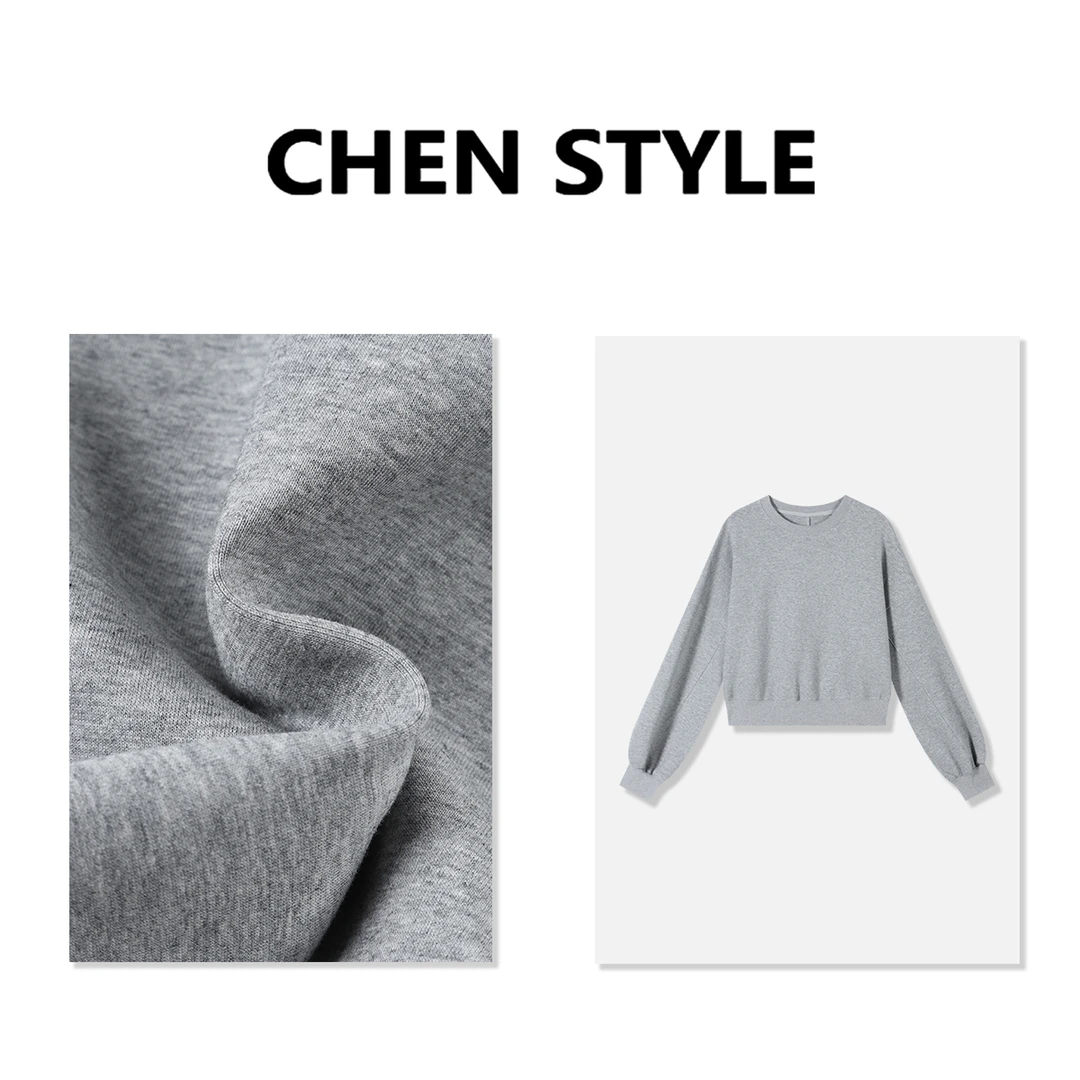 楚楚君~【肯豆卫衣】Y30265加厚净版宽松肯豆三角标卫衣