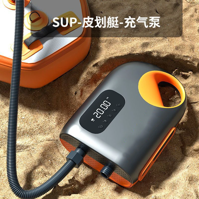 户外便携式电动车载充气泵户外露营垫SUP浆板皮划艇无线打气筒泵
