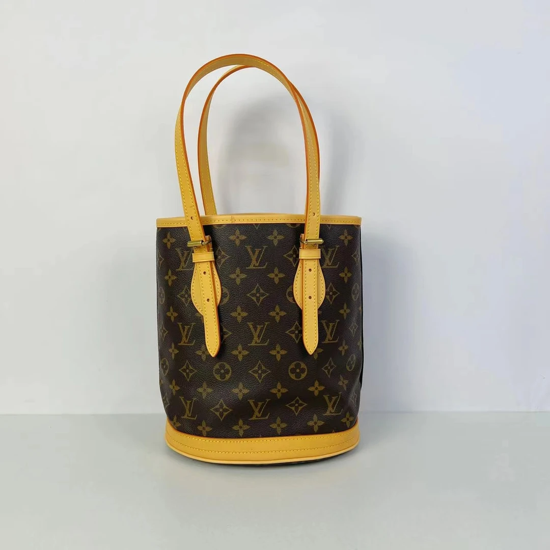 99新 LouisVuitton/路易威登 中古百搭老花小水桶包小号【卡神】