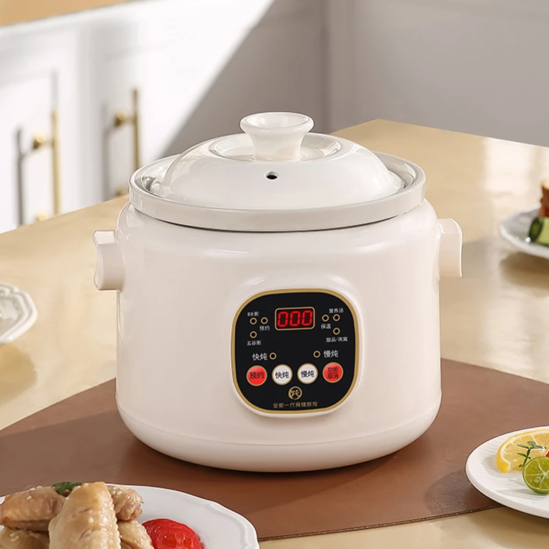 煮粥锅插电煲汤炖汤锅炖锅家用全自动炖锅炖盅陶瓷煲粥锅养生锅
