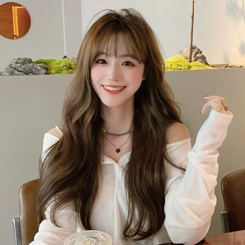 【芙芙专属】温柔气质榛果灰棕色大波浪长卷发假发女全头套自然蓬松