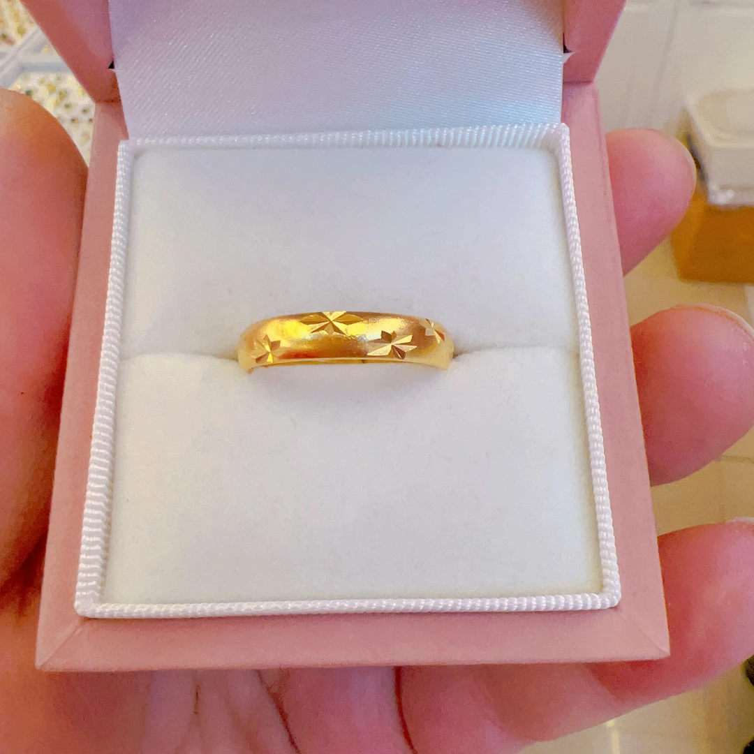 铜合金戒指 74时尚新款经典磨砂女士素款精美指环可调节不掉色