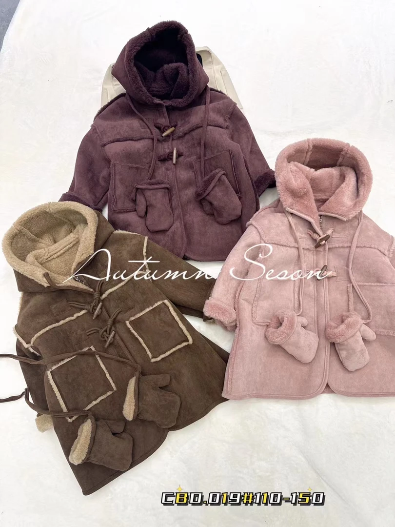019新款皮毛一体外套（带手套）