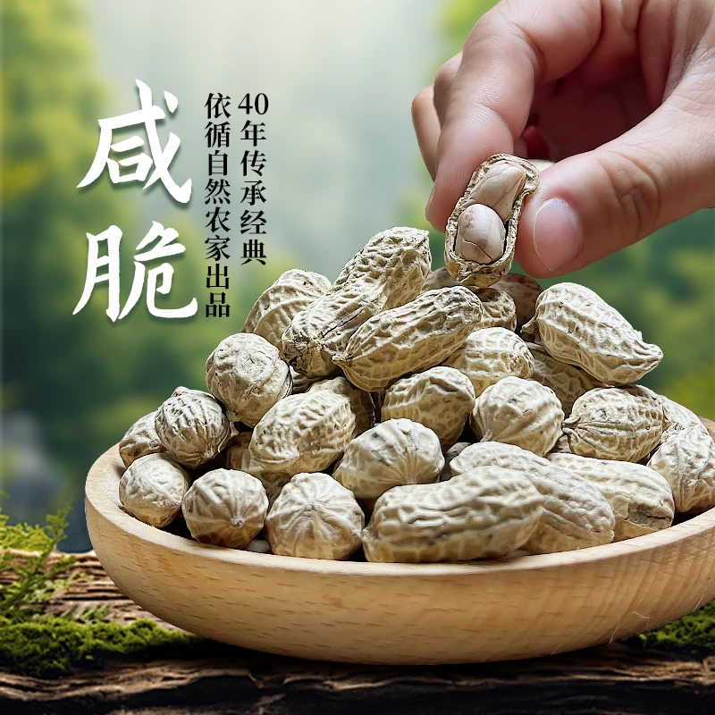 忠信农家特产咸脆花生香脆花生 酥脆原味花生即食农产品美味