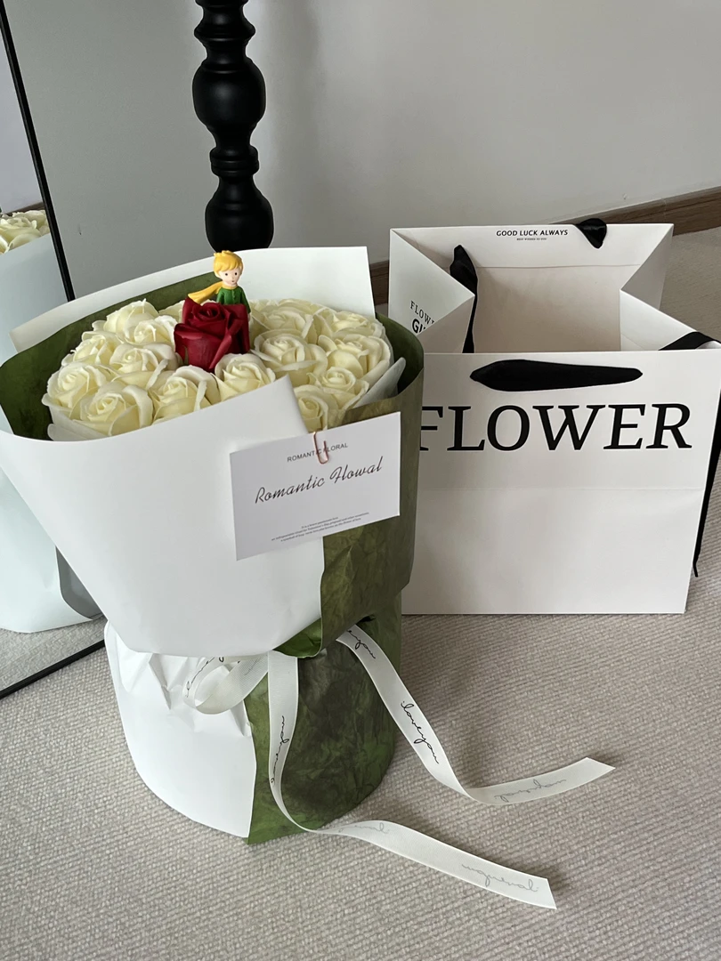 小王子玫瑰花成品香皂花生日礼物情人节520春节七夕送女朋友闺蜜