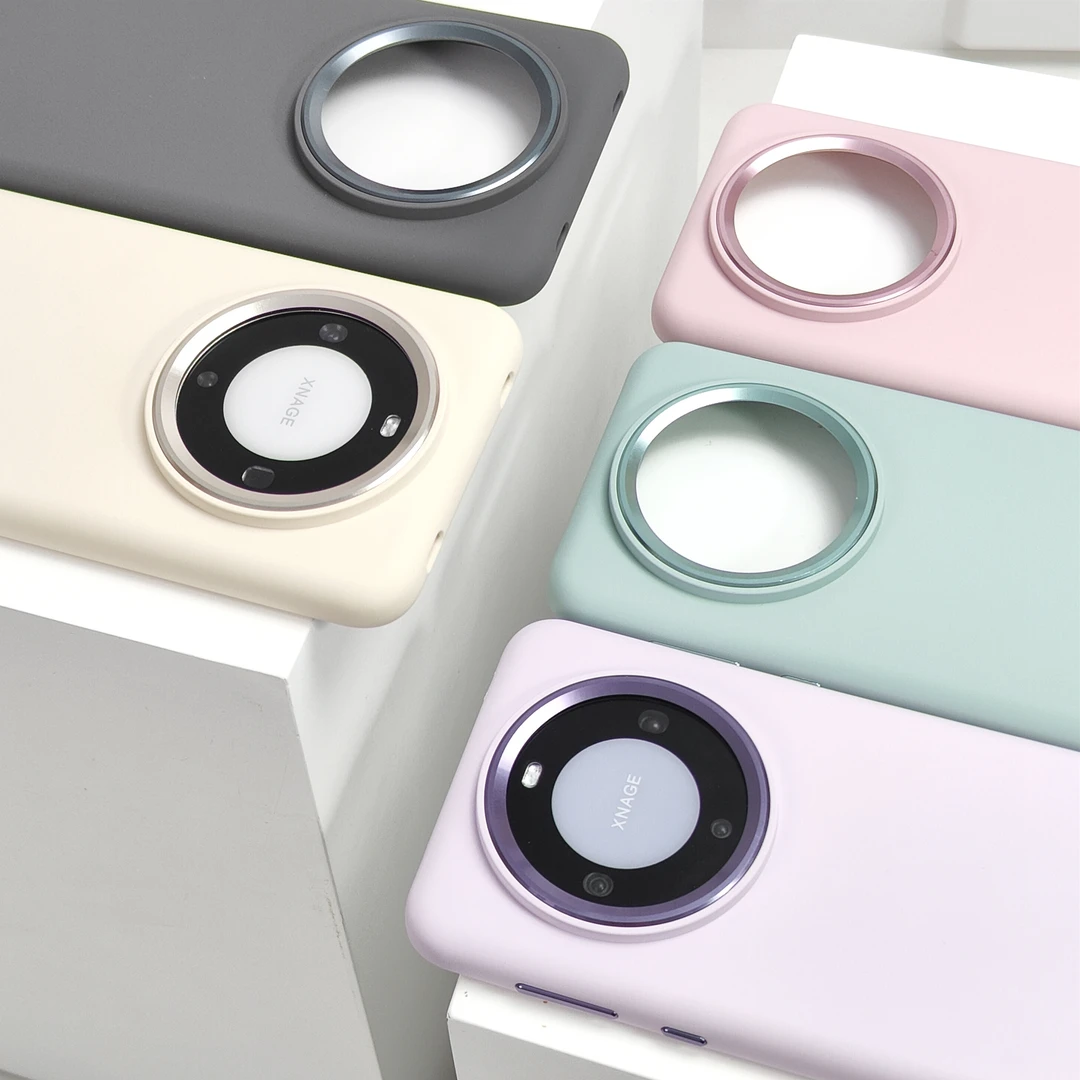 秋冬极简华为mate60Pro手机壳液态硅胶多彩mate60保护套少女适用