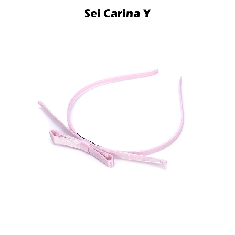 SeiCarinaY绸缎款蝴蝶结简约细发箍林小宅同款