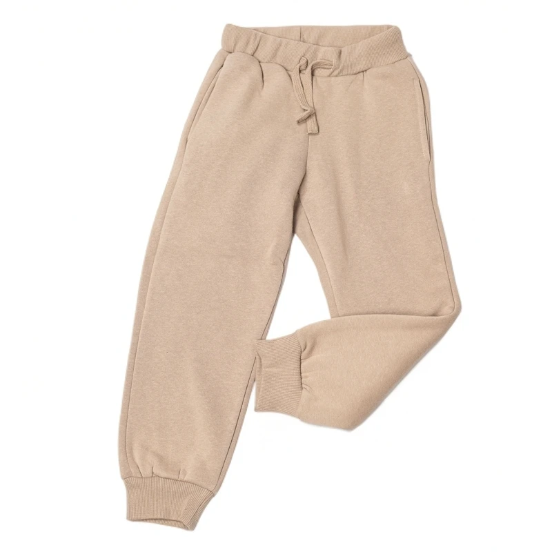 外贸原单儿童加绒加厚卫裤男童女童休闲舒适童装反季