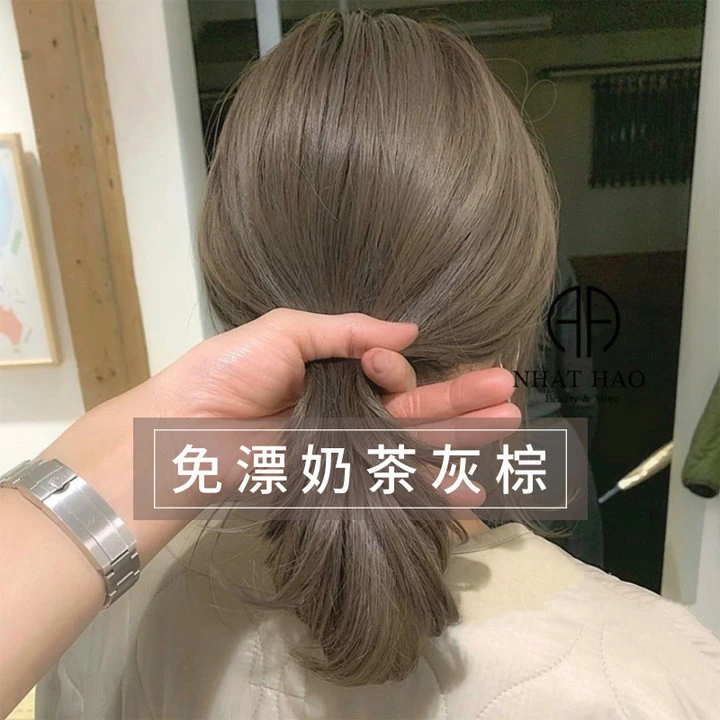 【买一送一】植物显白发色染发膏在家自己2024流行色奶茶灰棕免漂潮