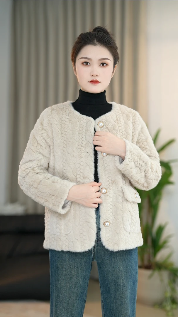 2024秋冬款洋气毛毛外套休闲气质高级女装百搭外套