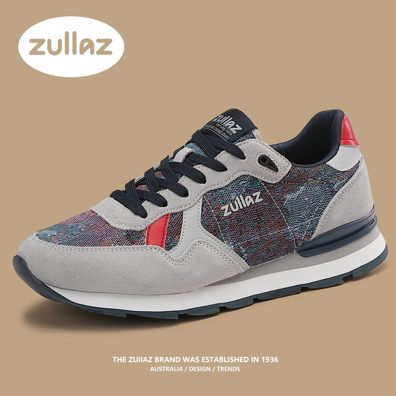 著鹿新品真皮情侣慢跑阿甘鞋夏季透气轻便薄款阿甘鞋男款