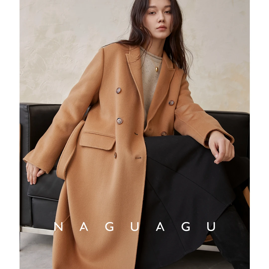 现货 南瓜谷【西雅图西装大衣】戗驳领毛呢外套