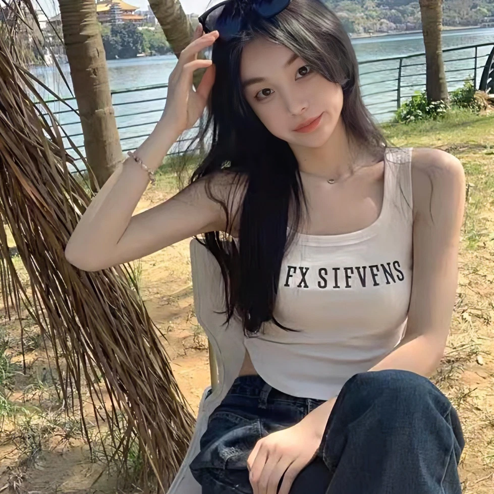 2023吊带背心女夏季莫代尔棉辣妹短款修身百搭打底外穿无袖上衣衫