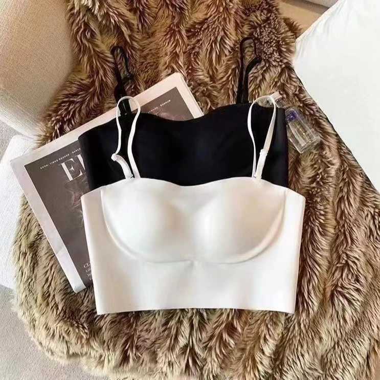 吊带背心女2024新款带胸垫一体式无钢圈美背打底内搭网红时尚内衣