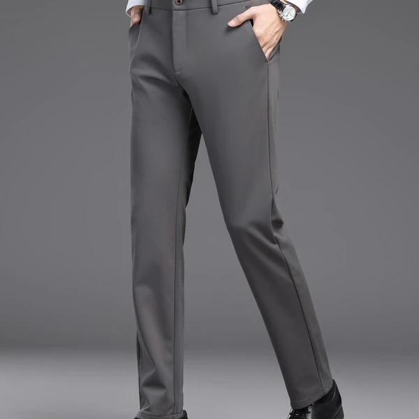 （001-200）秋冬新款弹力修身直筒裤百搭休闲裤