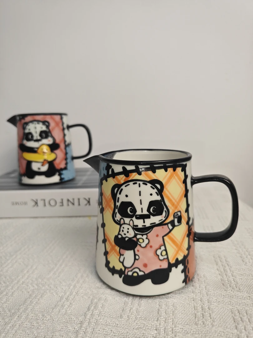 景德镇陶瓷原创手绘公道分享壶奶壶手工家用创意简约大容量日式