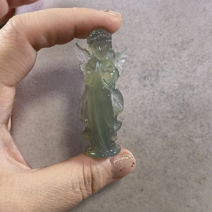 岫玉手把件未镶嵌