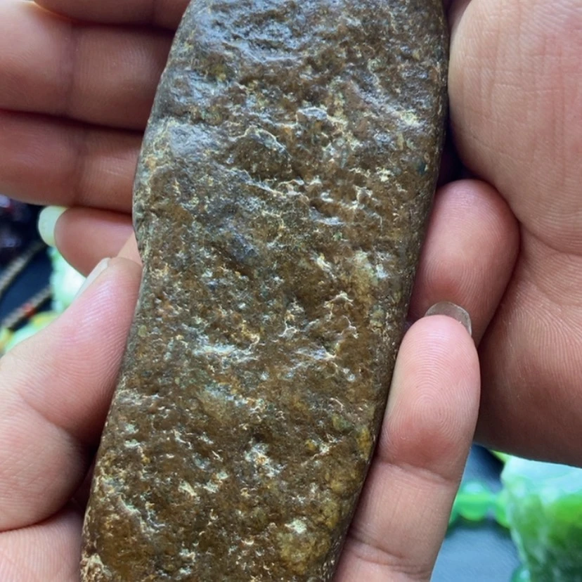 【闪购商品】岫岩河磨玉（透闪石质玉）手把件未镶嵌庸