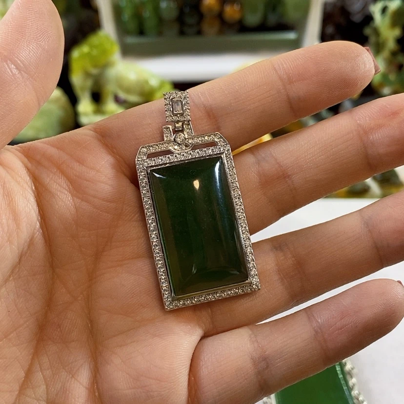 【闪购商品】岫玉挂件未镶嵌行***闲